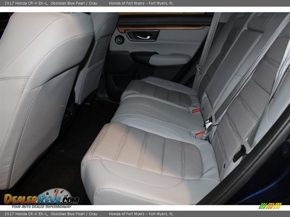 2017 Honda CR-V EX-L Obsidian Blue Pearl / Gray Photo #27