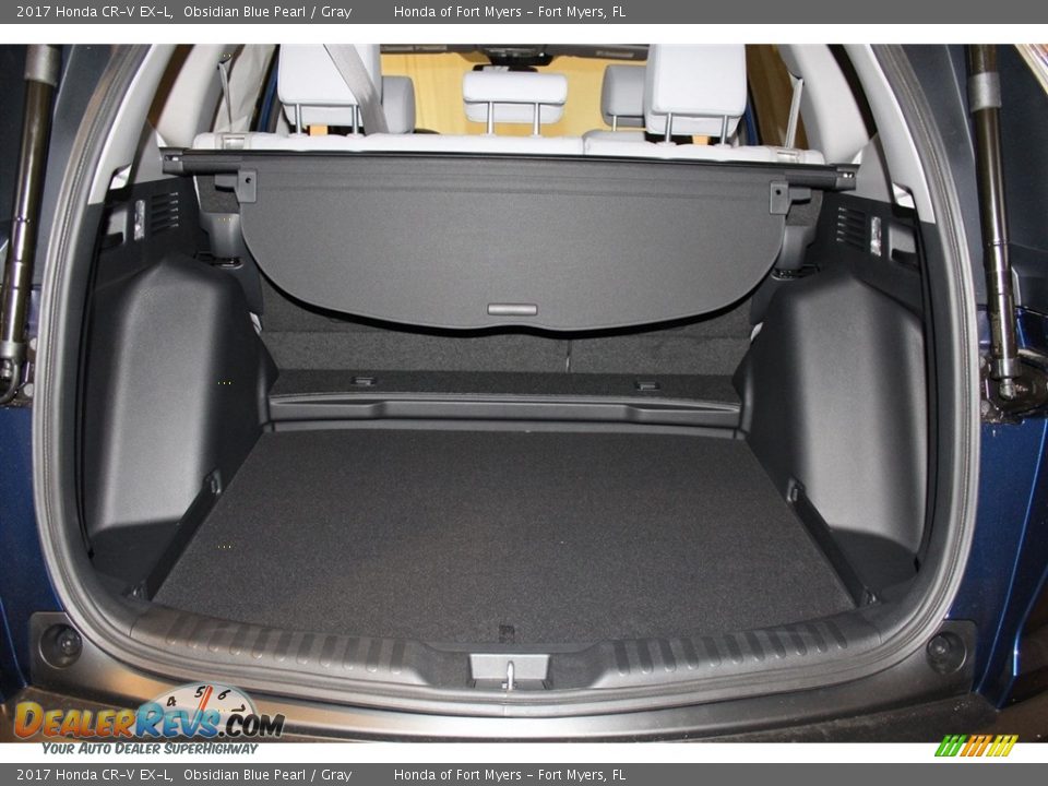 2017 Honda CR-V EX-L Obsidian Blue Pearl / Gray Photo #28