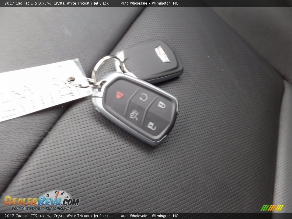 2017 Cadillac CTS Luxury Crystal White Tricoat / Jet Black Photo #20
