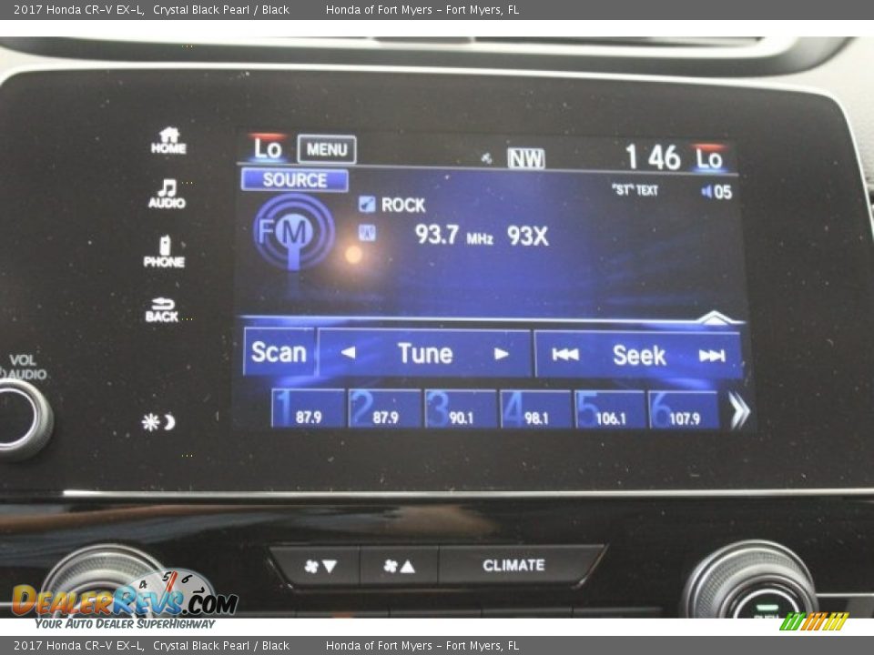2017 Honda CR-V EX-L Crystal Black Pearl / Black Photo #17