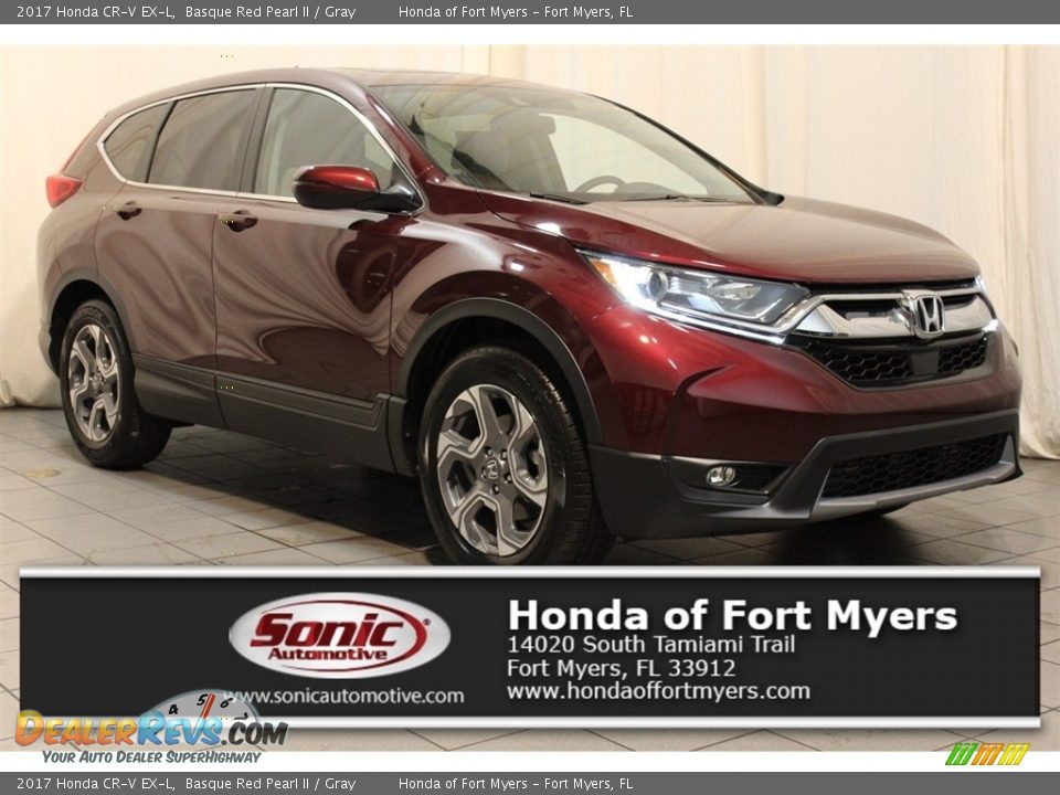 2017 Honda CR-V EX-L Basque Red Pearl II / Gray Photo #1