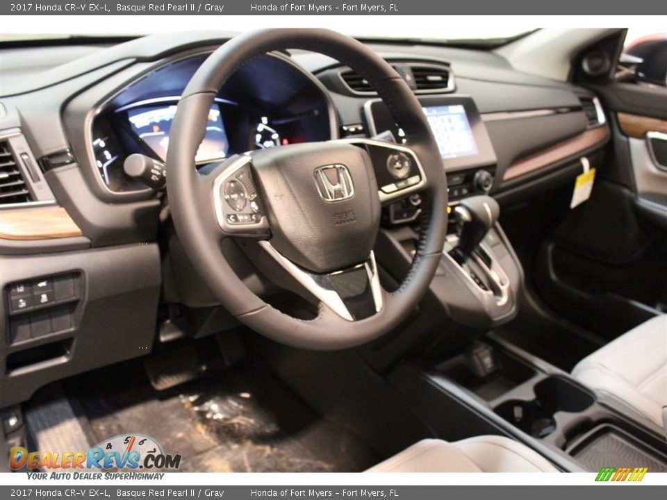 2017 Honda CR-V EX-L Basque Red Pearl II / Gray Photo #13