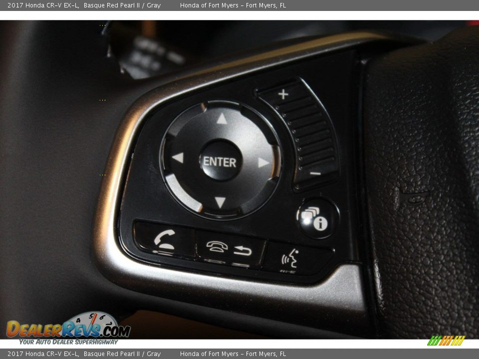2017 Honda CR-V EX-L Basque Red Pearl II / Gray Photo #15
