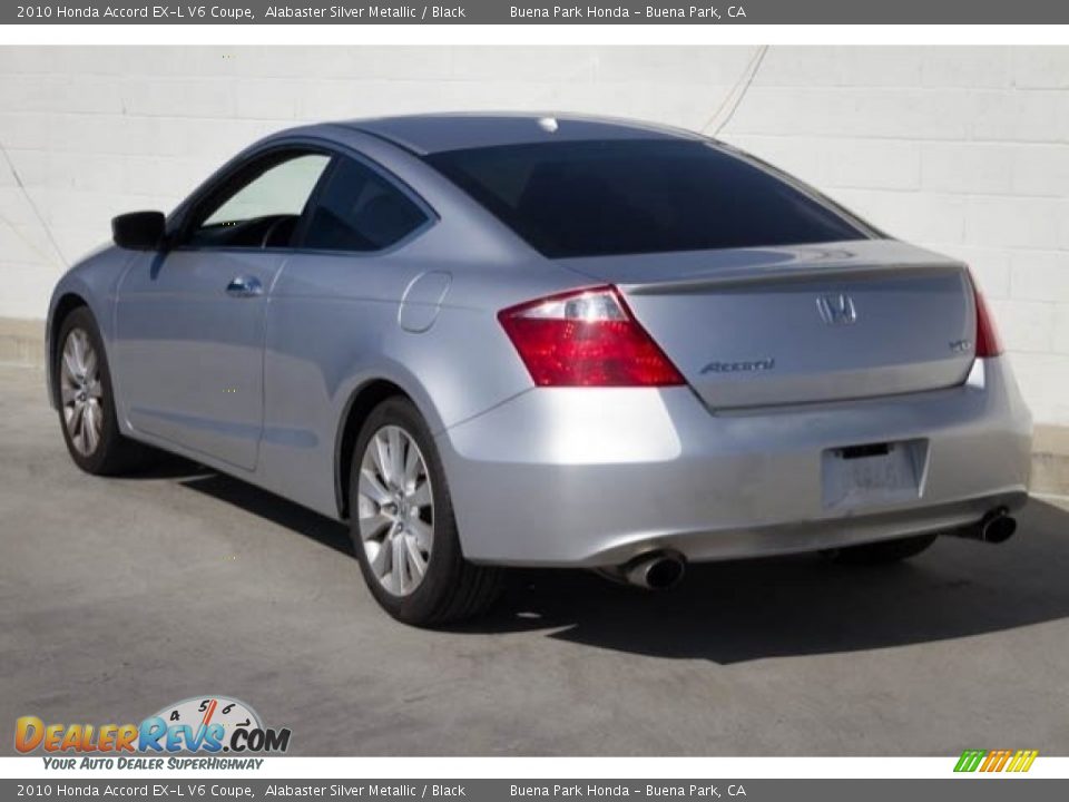 2010 Honda Accord EX-L V6 Coupe Alabaster Silver Metallic / Black Photo #2