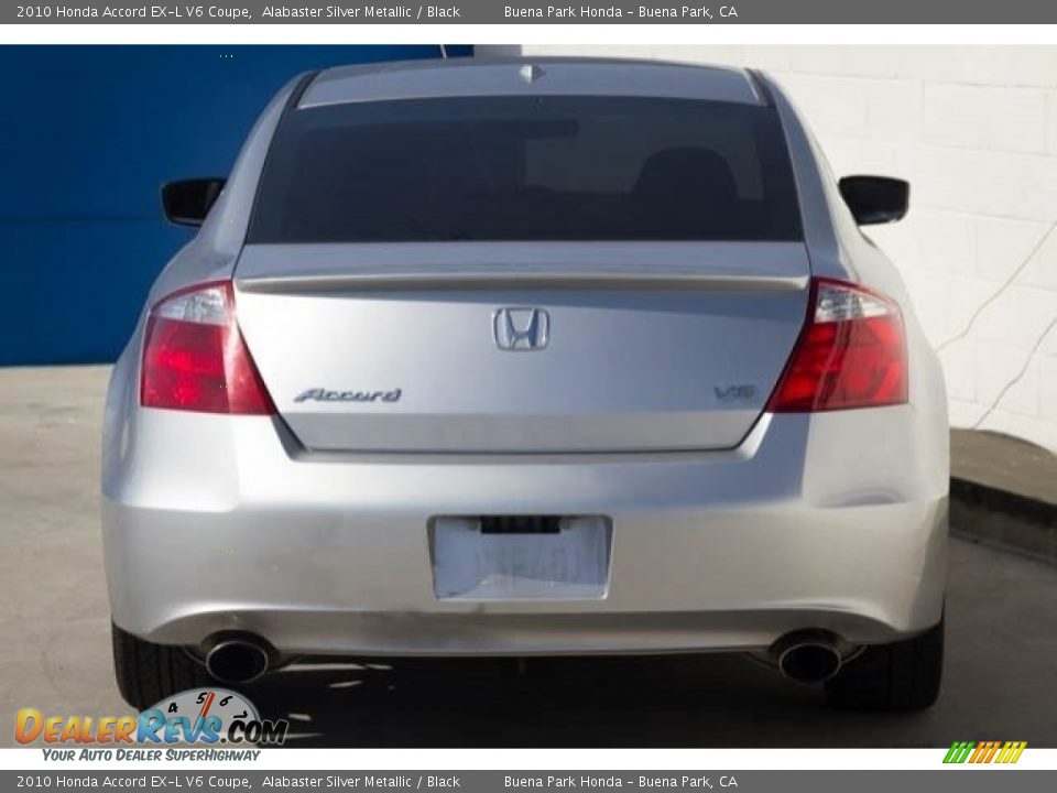 2010 Honda Accord EX-L V6 Coupe Alabaster Silver Metallic / Black Photo #9