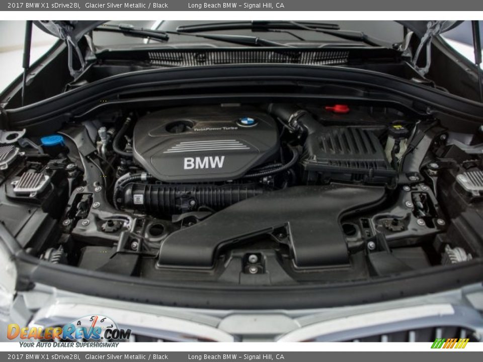 2017 BMW X1 sDrive28i Glacier Silver Metallic / Black Photo #9