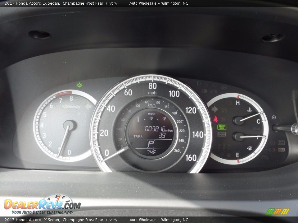 2017 Honda Accord LX Sedan Champagne Frost Pearl / Ivory Photo #16