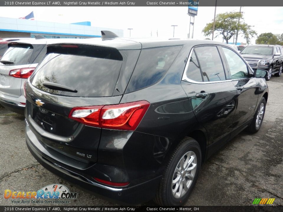 2018 Chevrolet Equinox LT AWD Nightfall Gray Metallic / Medium Ash Gray Photo #4