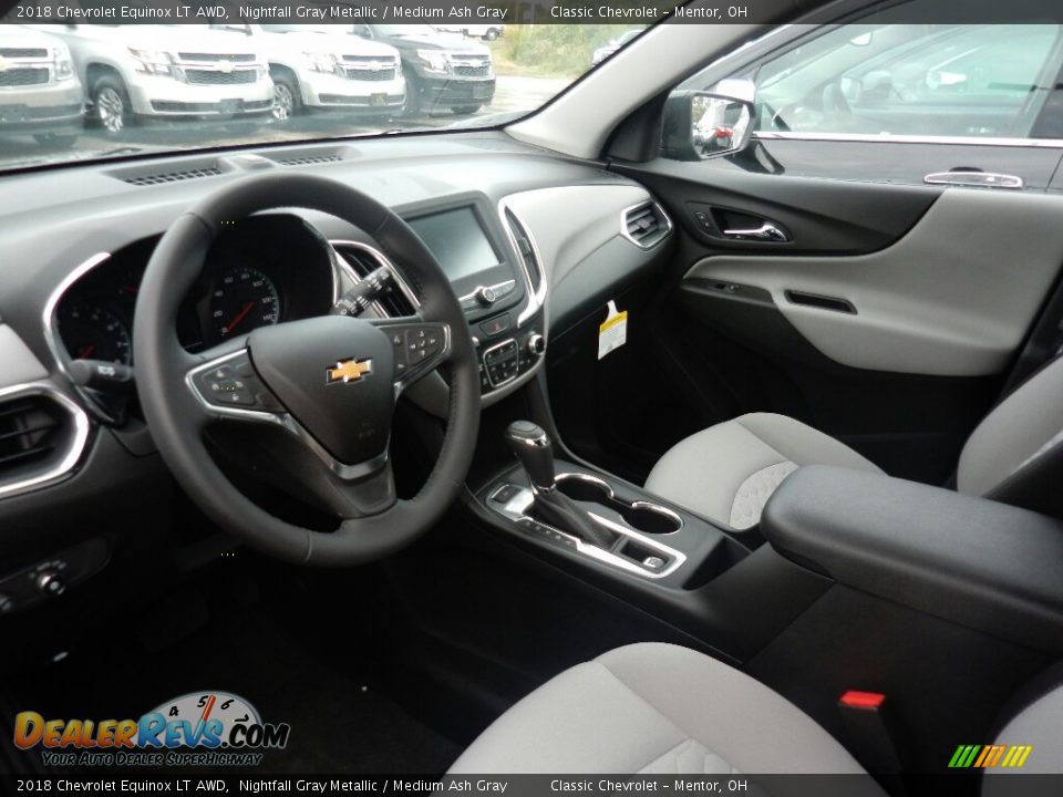 2018 Chevrolet Equinox LT AWD Nightfall Gray Metallic / Medium Ash Gray Photo #6