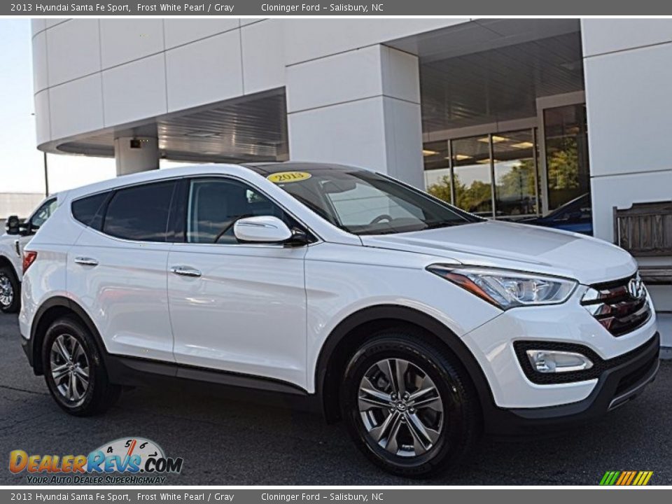 2013 Hyundai Santa Fe Sport Frost White Pearl / Gray Photo #1