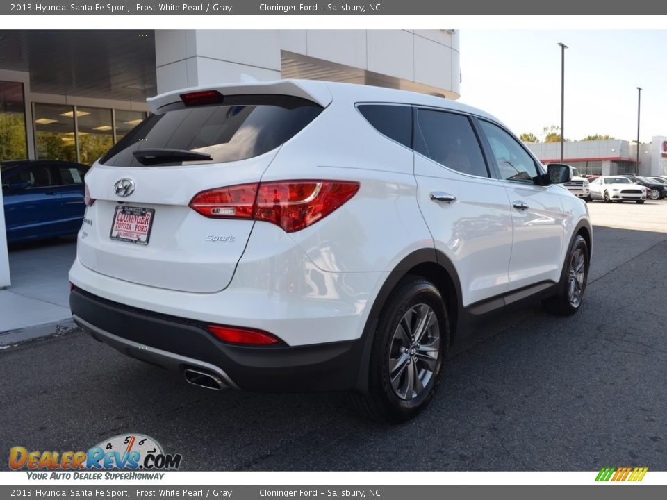 2013 Hyundai Santa Fe Sport Frost White Pearl / Gray Photo #3