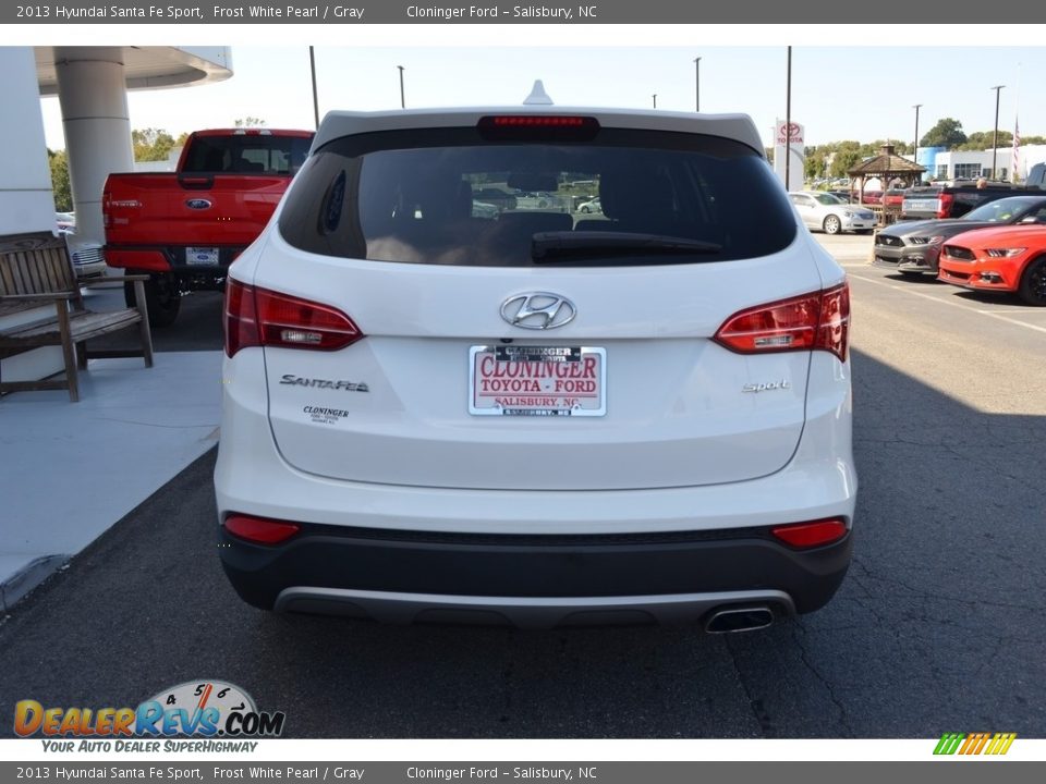 2013 Hyundai Santa Fe Sport Frost White Pearl / Gray Photo #4