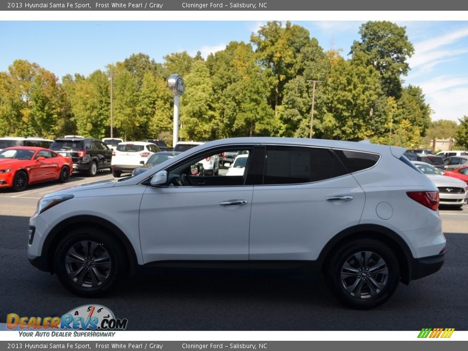 2013 Hyundai Santa Fe Sport Frost White Pearl / Gray Photo #6