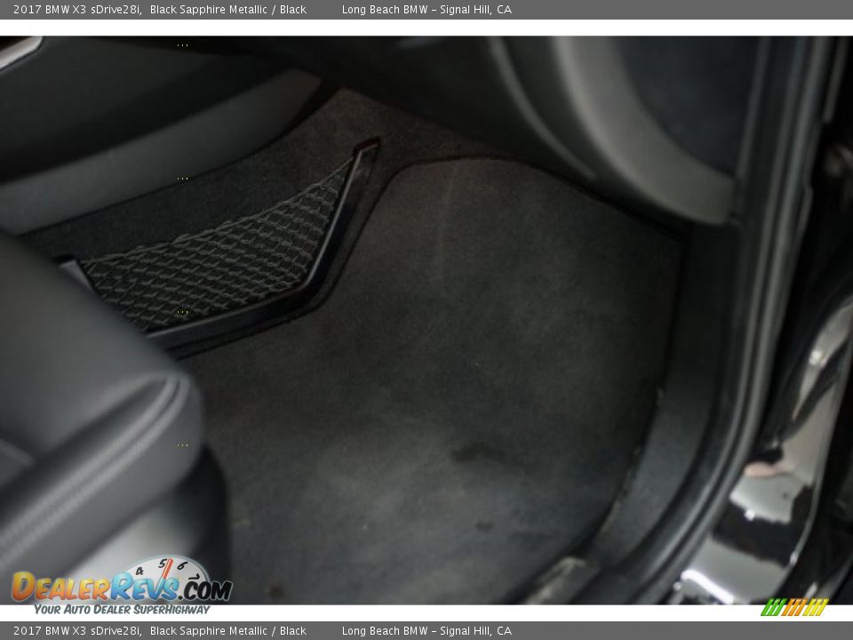 2017 BMW X3 sDrive28i Black Sapphire Metallic / Black Photo #20