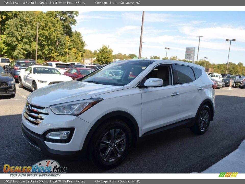 2013 Hyundai Santa Fe Sport Frost White Pearl / Gray Photo #7