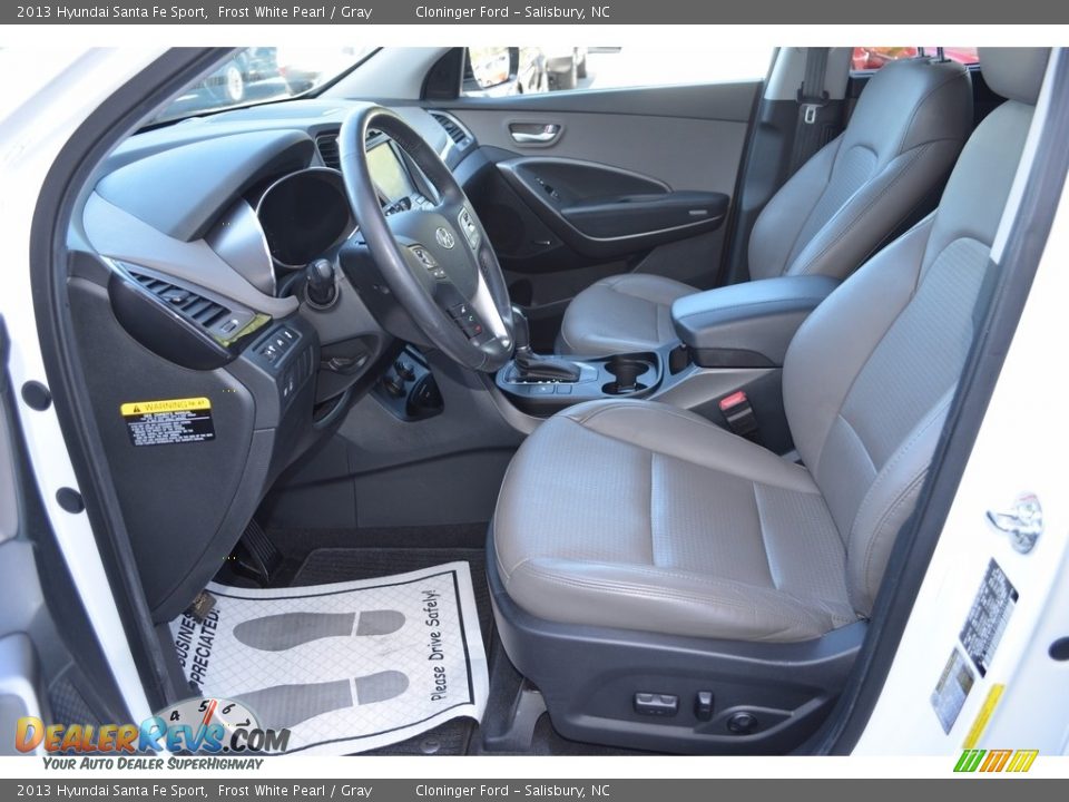2013 Hyundai Santa Fe Sport Frost White Pearl / Gray Photo #9