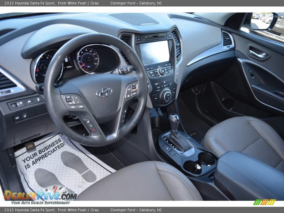 2013 Hyundai Santa Fe Sport Frost White Pearl / Gray Photo #10