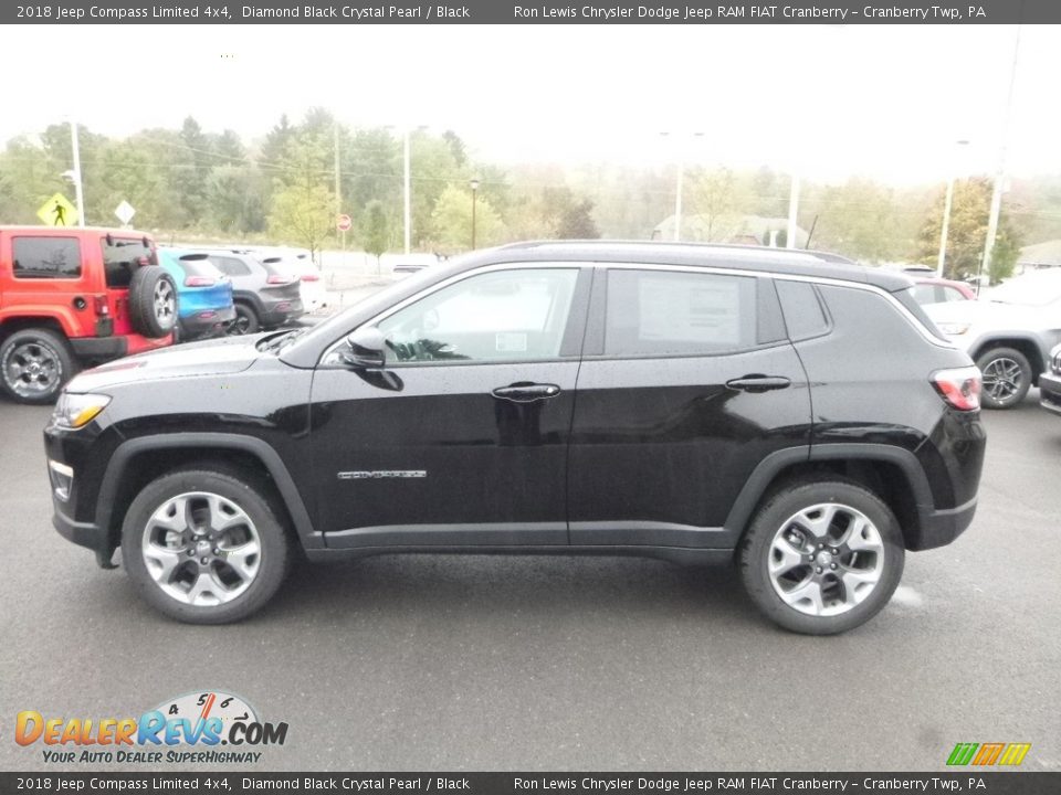 2018 Jeep Compass Limited 4x4 Diamond Black Crystal Pearl / Black Photo #2