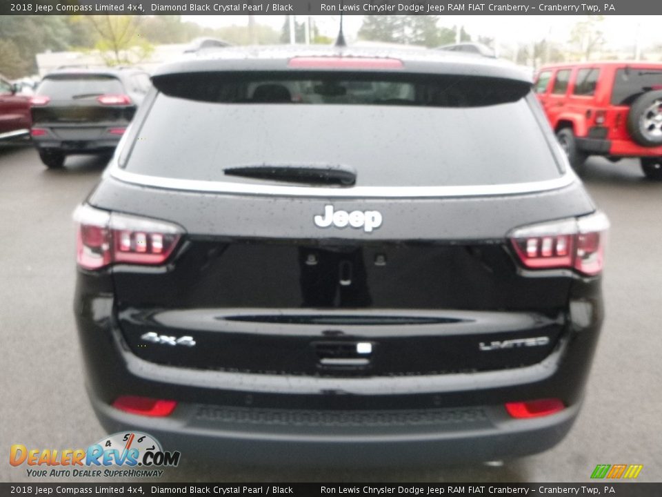 2018 Jeep Compass Limited 4x4 Diamond Black Crystal Pearl / Black Photo #4