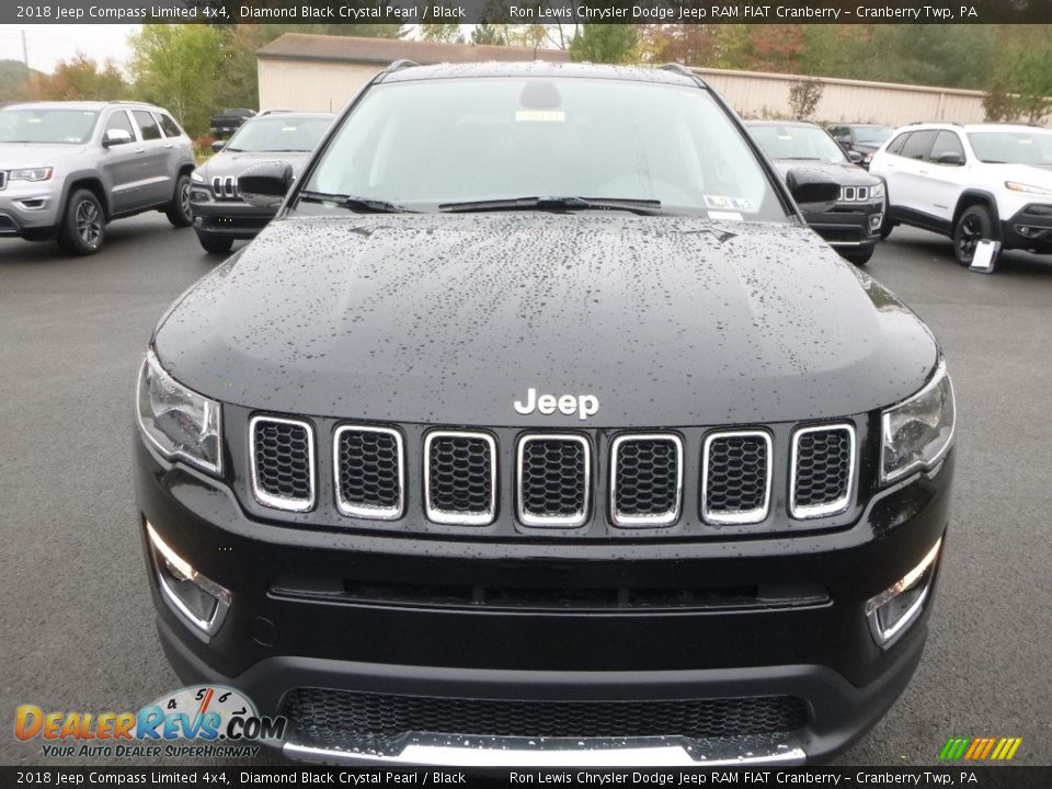 2018 Jeep Compass Limited 4x4 Diamond Black Crystal Pearl / Black Photo #8