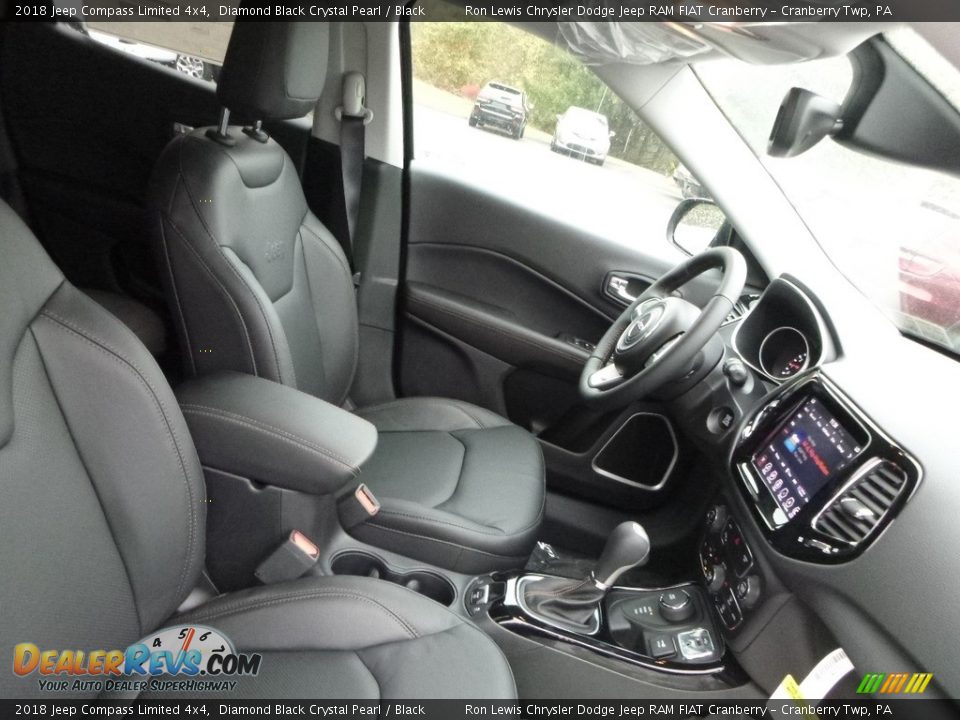 2018 Jeep Compass Limited 4x4 Diamond Black Crystal Pearl / Black Photo #10
