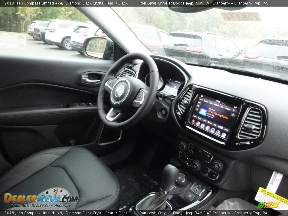 2018 Jeep Compass Limited 4x4 Diamond Black Crystal Pearl / Black Photo #11
