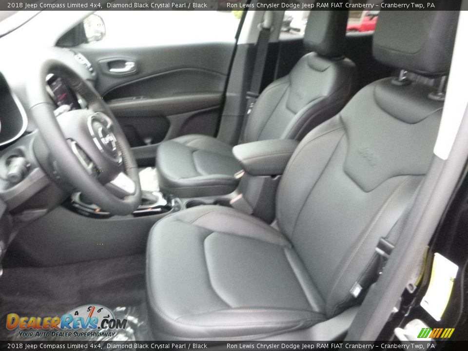 2018 Jeep Compass Limited 4x4 Diamond Black Crystal Pearl / Black Photo #13
