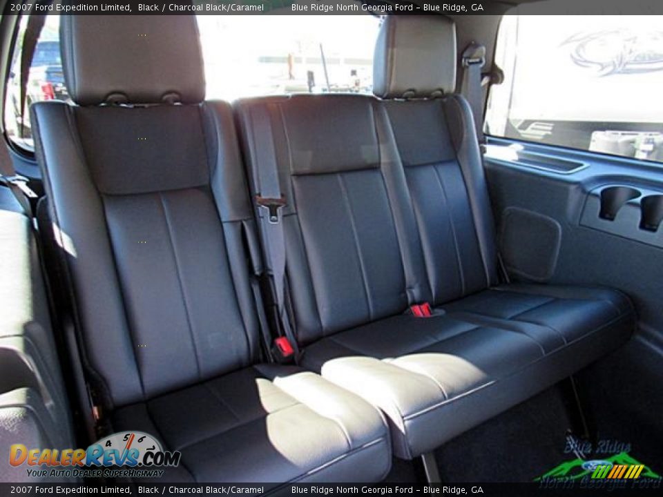 2007 Ford Expedition Limited Black / Charcoal Black/Caramel Photo #16
