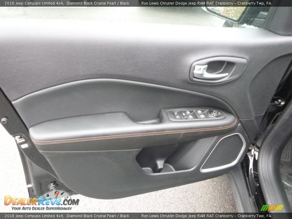 2018 Jeep Compass Limited 4x4 Diamond Black Crystal Pearl / Black Photo #14