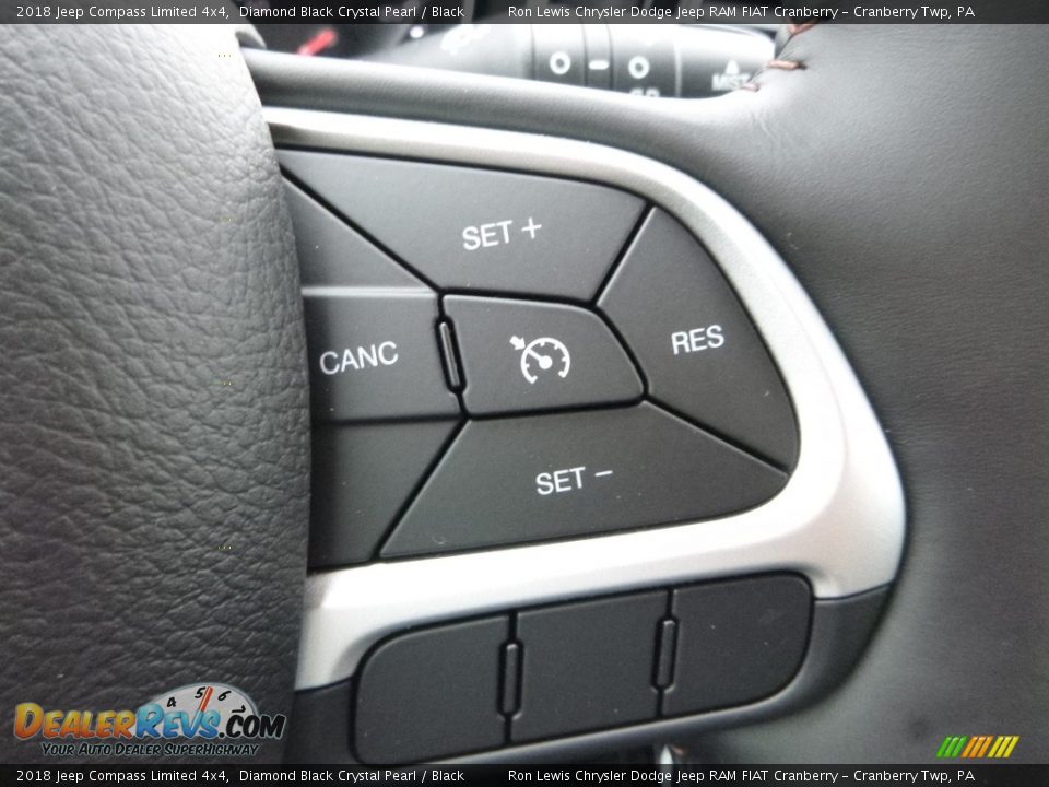 2018 Jeep Compass Limited 4x4 Diamond Black Crystal Pearl / Black Photo #18