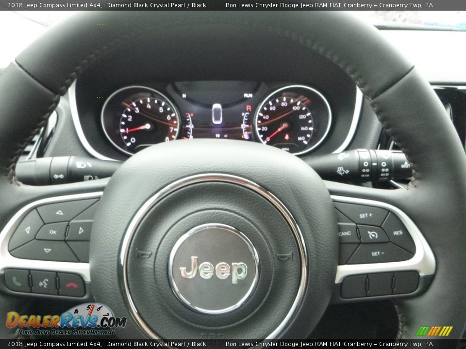 2018 Jeep Compass Limited 4x4 Diamond Black Crystal Pearl / Black Photo #20