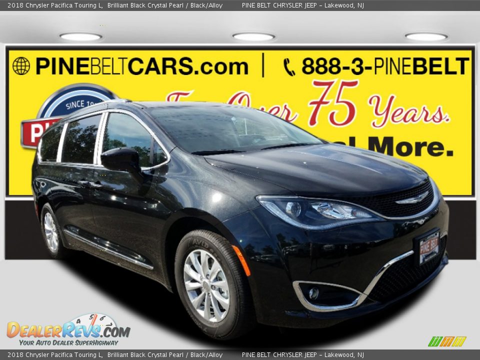 2018 Chrysler Pacifica Touring L Brilliant Black Crystal Pearl / Black/Alloy Photo #1