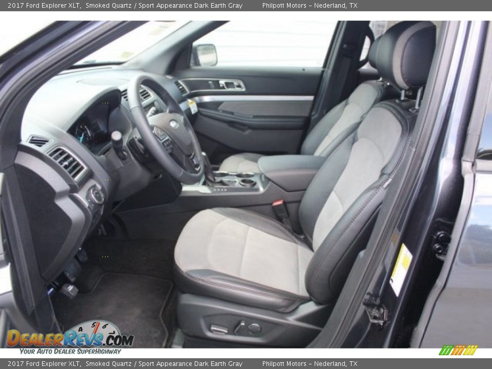 2017 Ford Explorer XLT Smoked Quartz / Sport Appearance Dark Earth Gray Photo #12