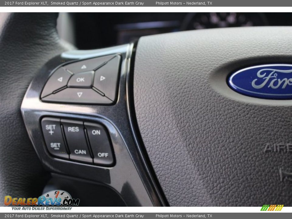 2017 Ford Explorer XLT Smoked Quartz / Sport Appearance Dark Earth Gray Photo #14