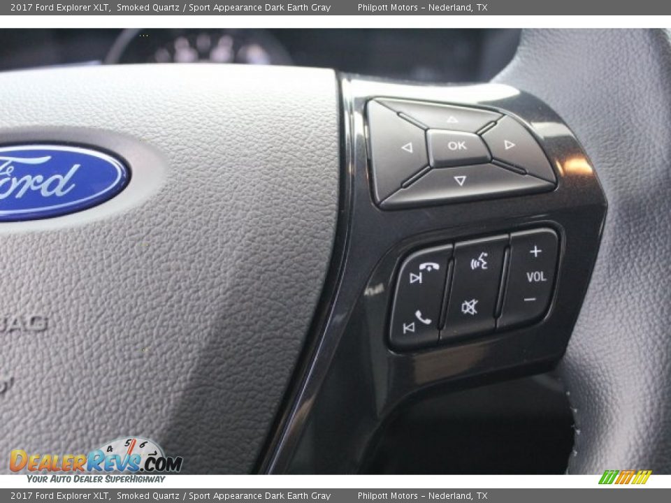2017 Ford Explorer XLT Smoked Quartz / Sport Appearance Dark Earth Gray Photo #15