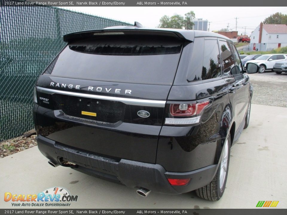 2017 Land Rover Range Rover Sport SE Narvik Black / Ebony/Ebony Photo #3