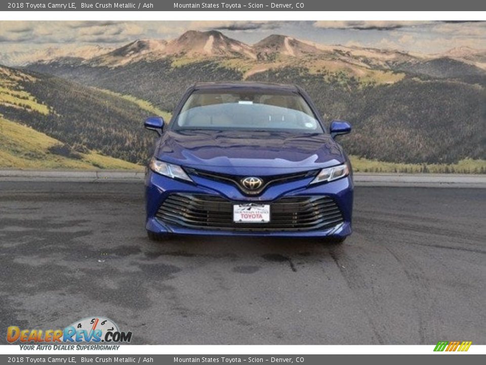 2018 Toyota Camry LE Blue Crush Metallic / Ash Photo #2