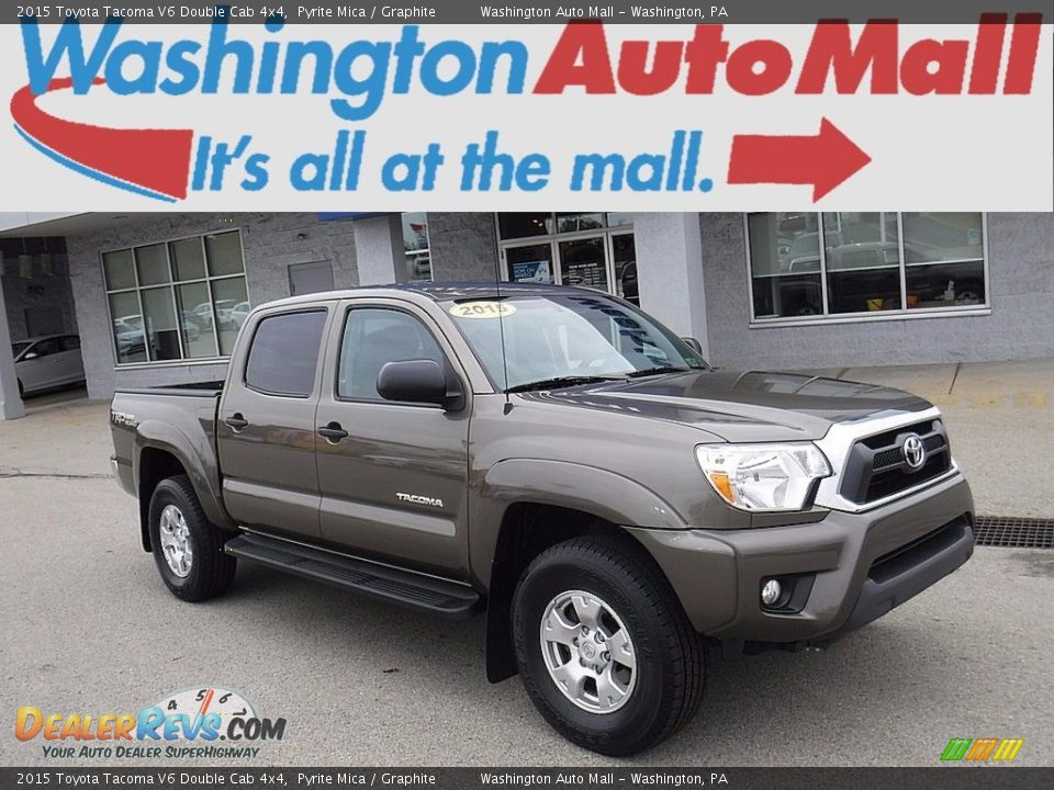 2015 Toyota Tacoma V6 Double Cab 4x4 Pyrite Mica / Graphite Photo #1