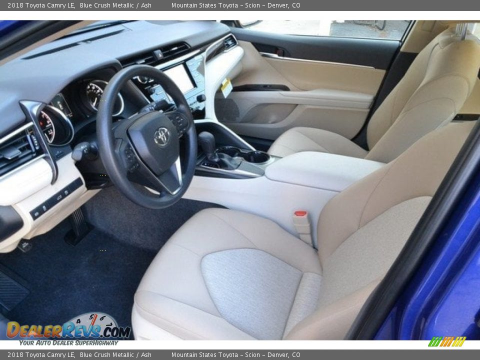 2018 Toyota Camry LE Blue Crush Metallic / Ash Photo #5