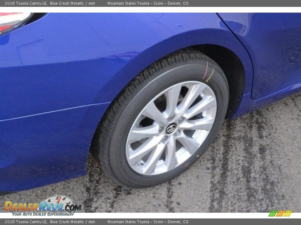 2018 Toyota Camry LE Blue Crush Metallic / Ash Photo #9