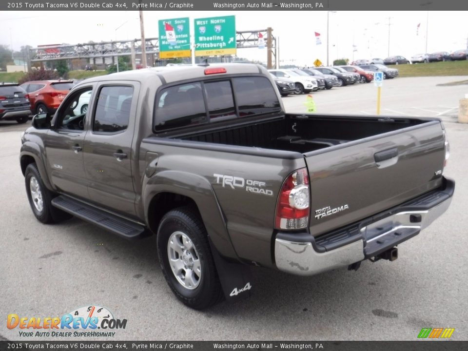 2015 Toyota Tacoma V6 Double Cab 4x4 Pyrite Mica / Graphite Photo #9