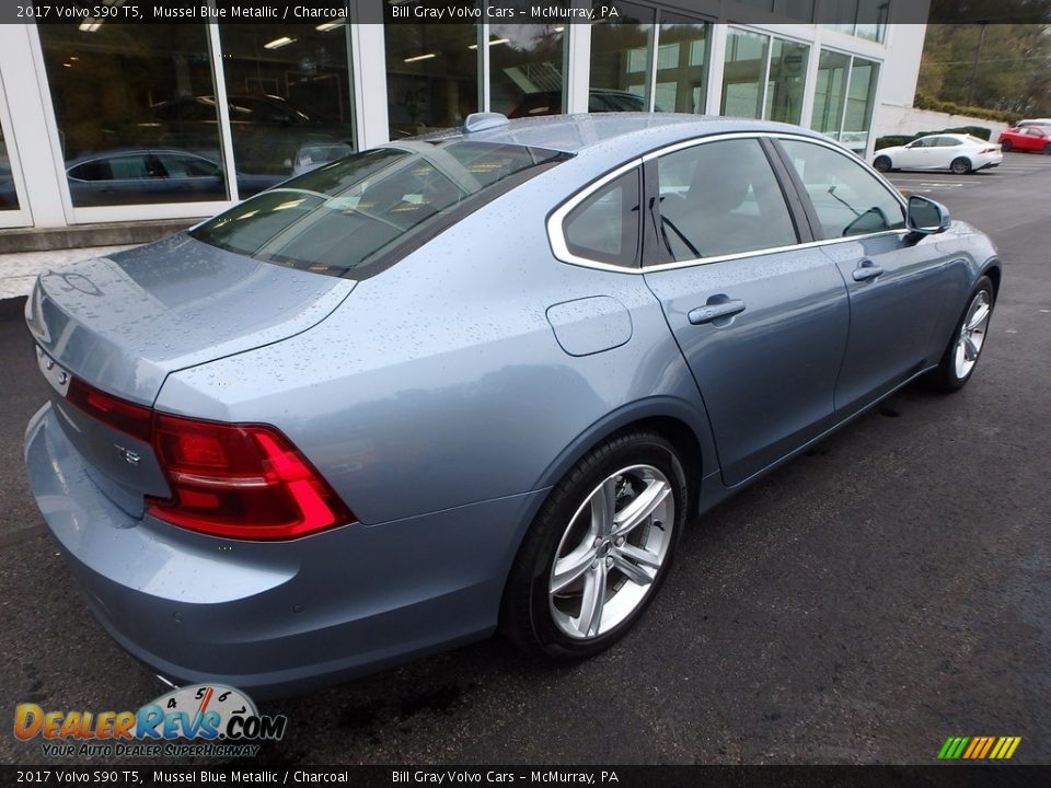 2017 Volvo S90 T5 Mussel Blue Metallic / Charcoal Photo #3