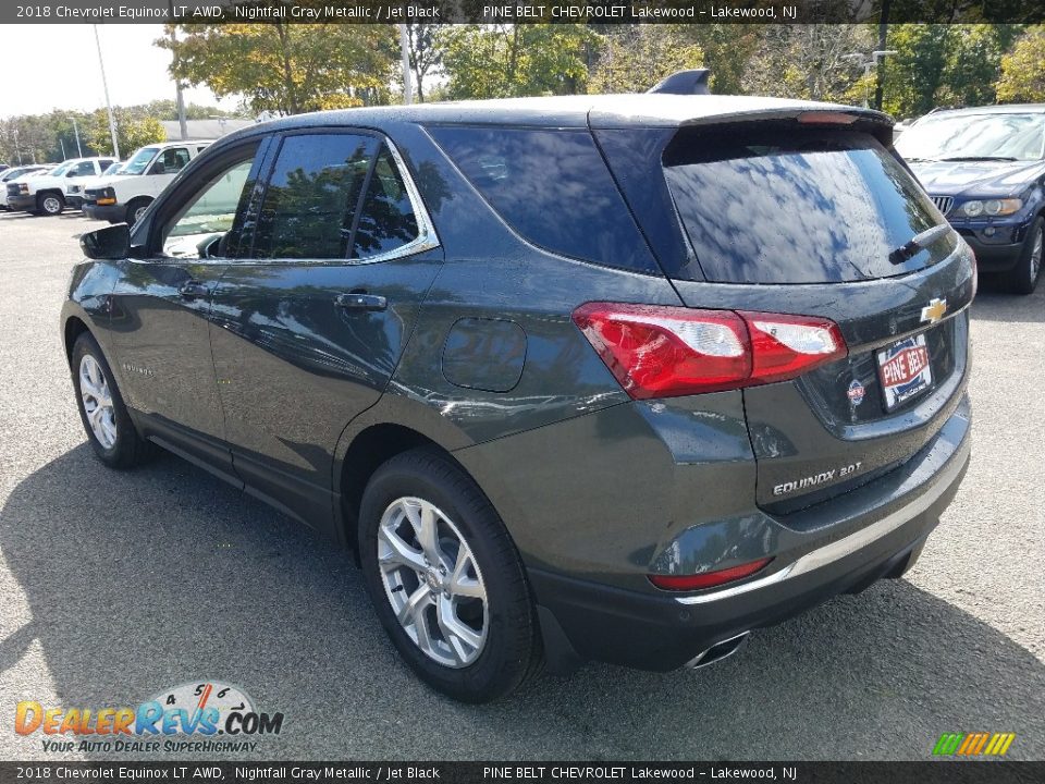 2018 Chevrolet Equinox LT AWD Nightfall Gray Metallic / Jet Black Photo #4