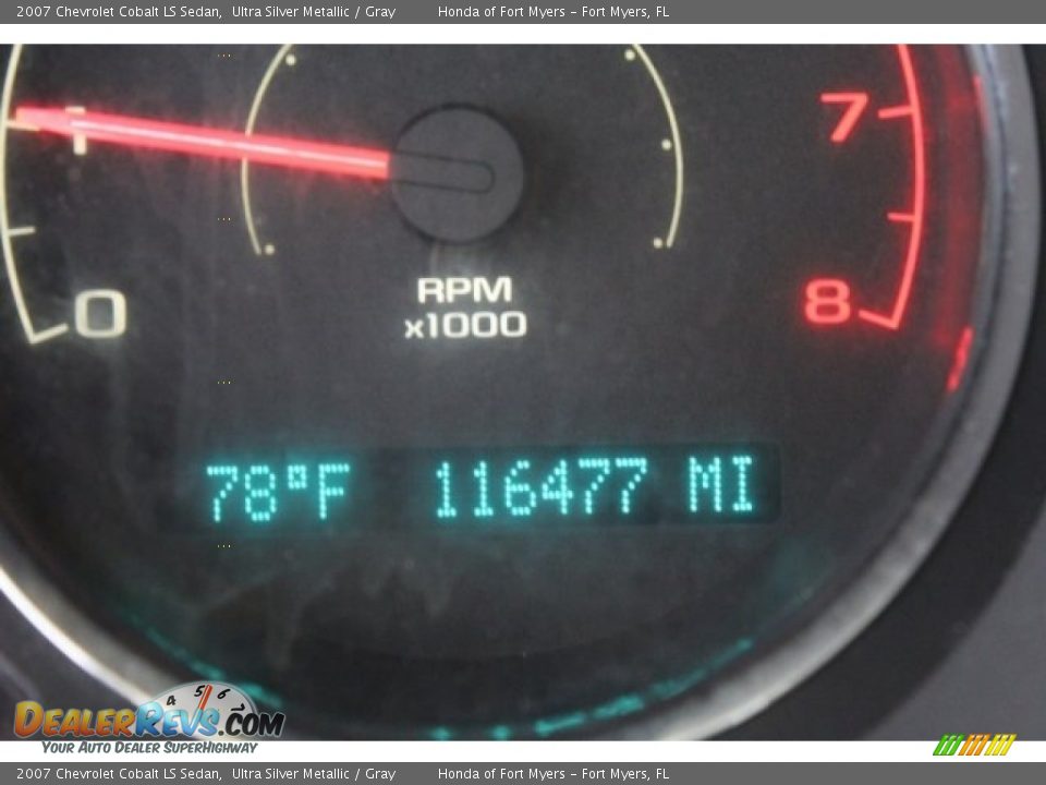 2007 Chevrolet Cobalt LS Sedan Ultra Silver Metallic / Gray Photo #13