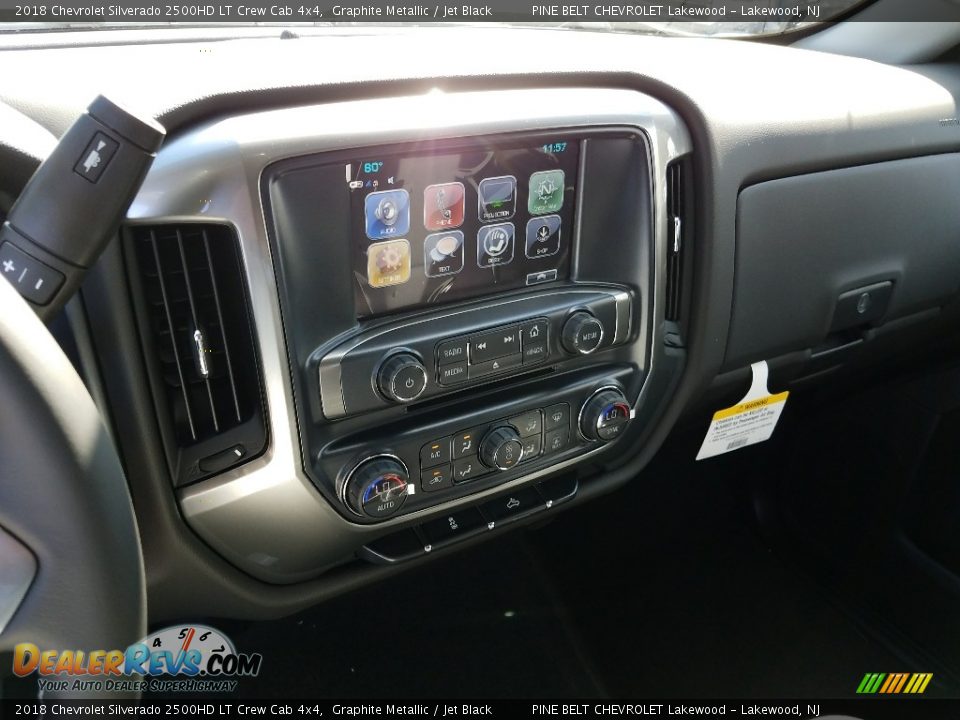 2018 Chevrolet Silverado 2500HD LT Crew Cab 4x4 Graphite Metallic / Jet Black Photo #10