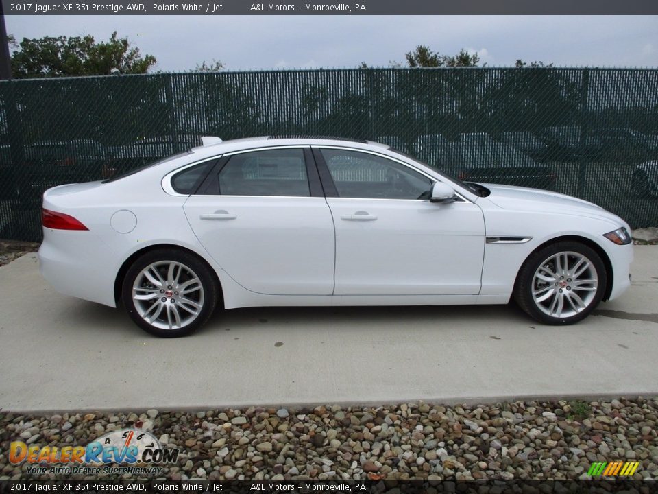 2017 Jaguar XF 35t Prestige AWD Polaris White / Jet Photo #2