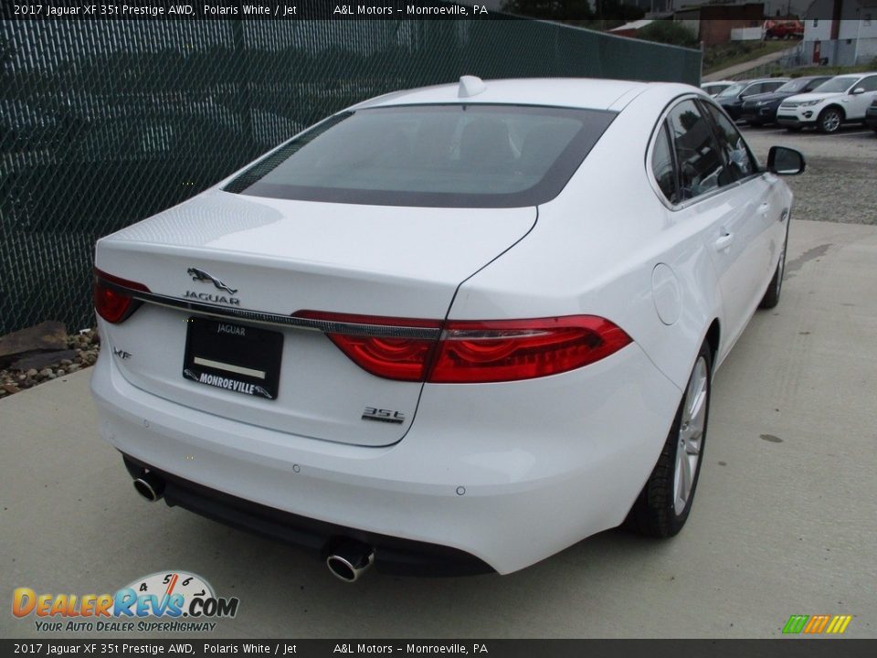 2017 Jaguar XF 35t Prestige AWD Polaris White / Jet Photo #3