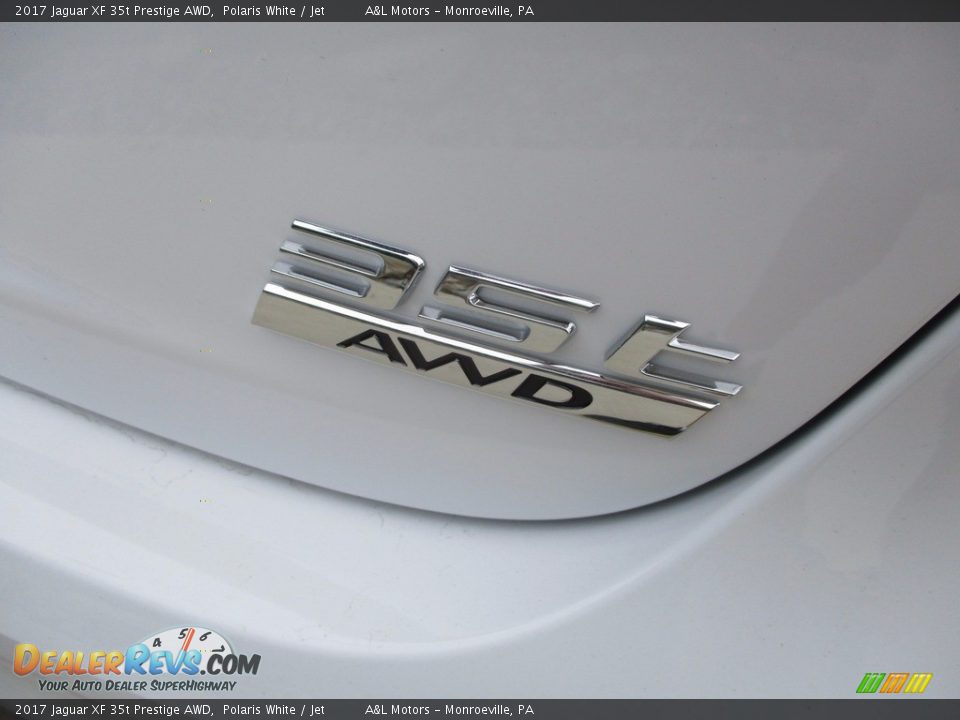 2017 Jaguar XF 35t Prestige AWD Polaris White / Jet Photo #4