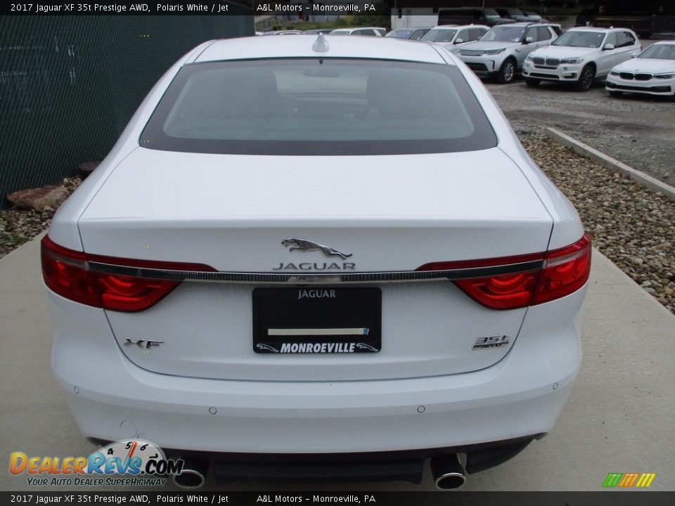 2017 Jaguar XF 35t Prestige AWD Polaris White / Jet Photo #5