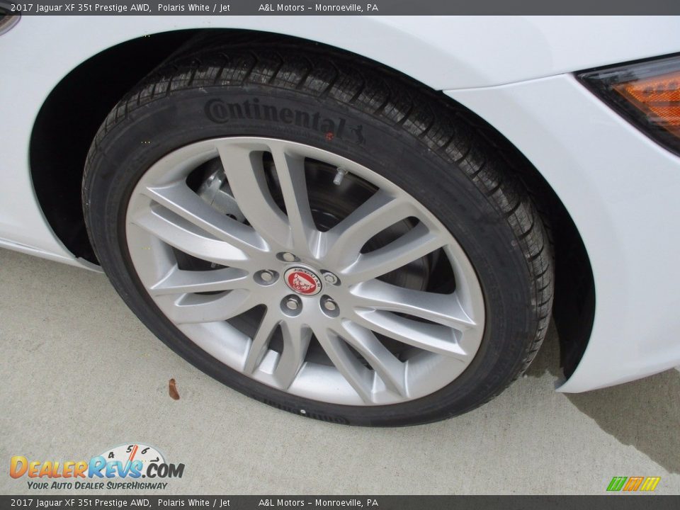 2017 Jaguar XF 35t Prestige AWD Polaris White / Jet Photo #6